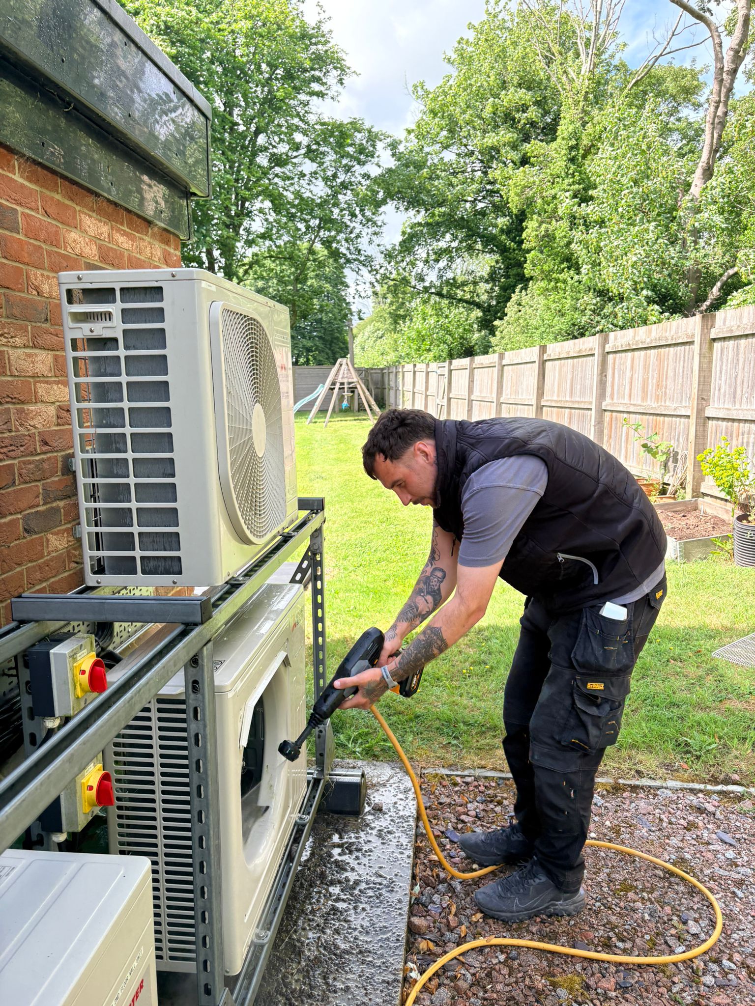 Air conditioning unit installed in a Kent home