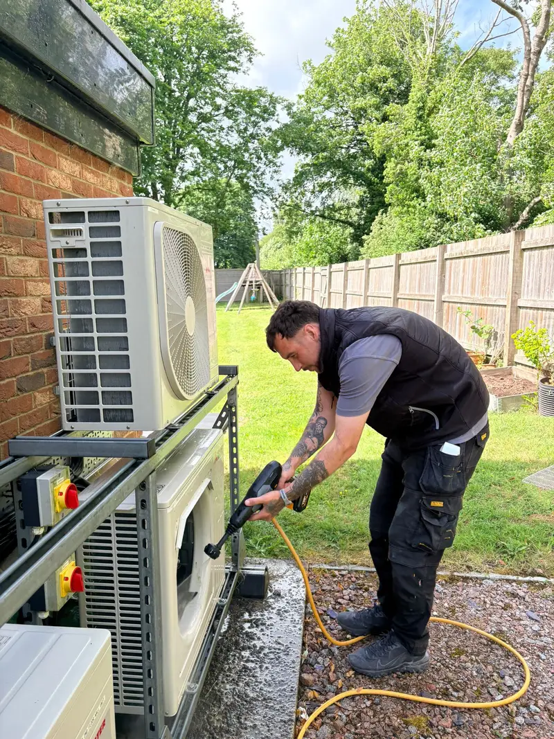 Air conditioning unit installed in a Kent home