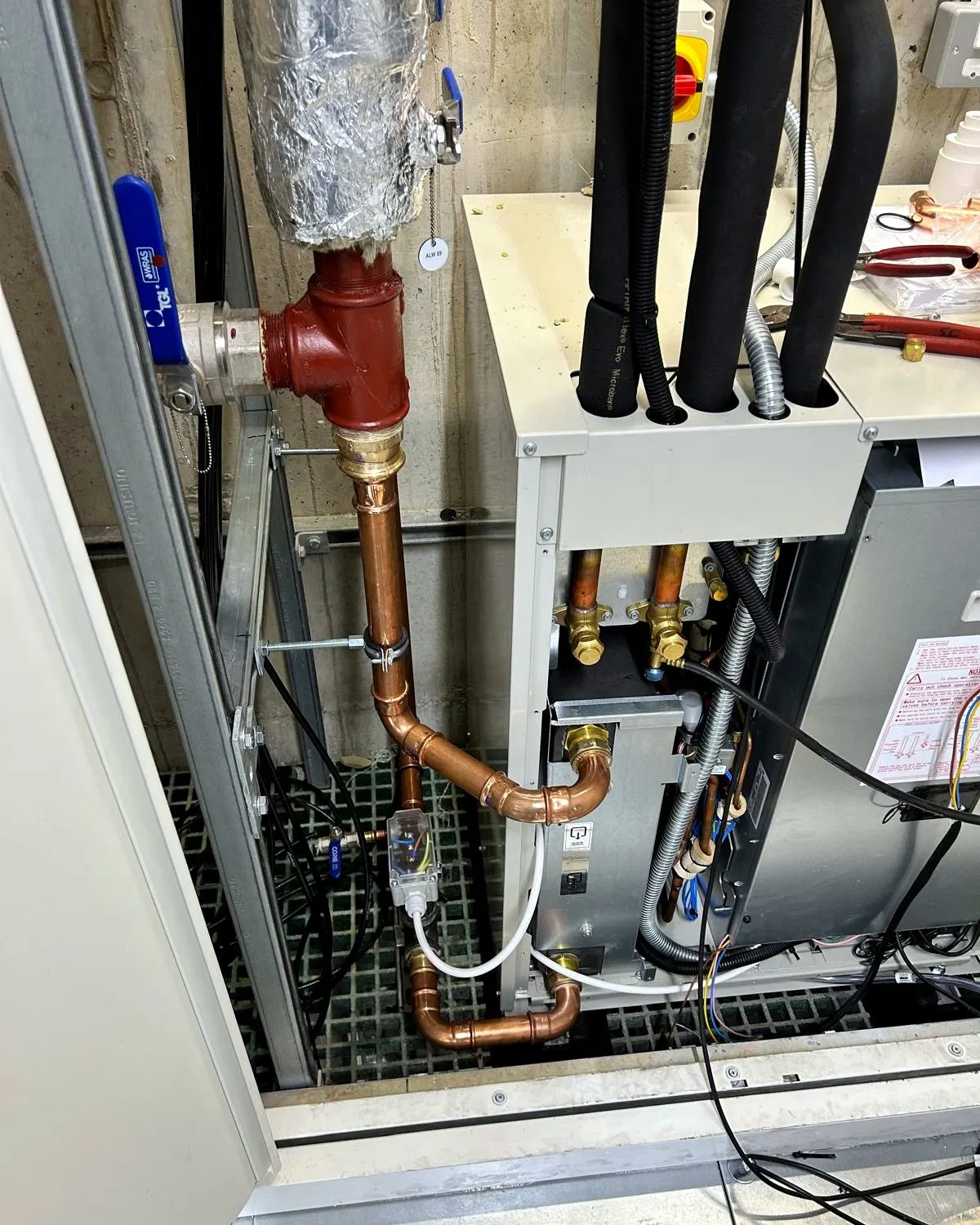 Gym air conditioning unit detail