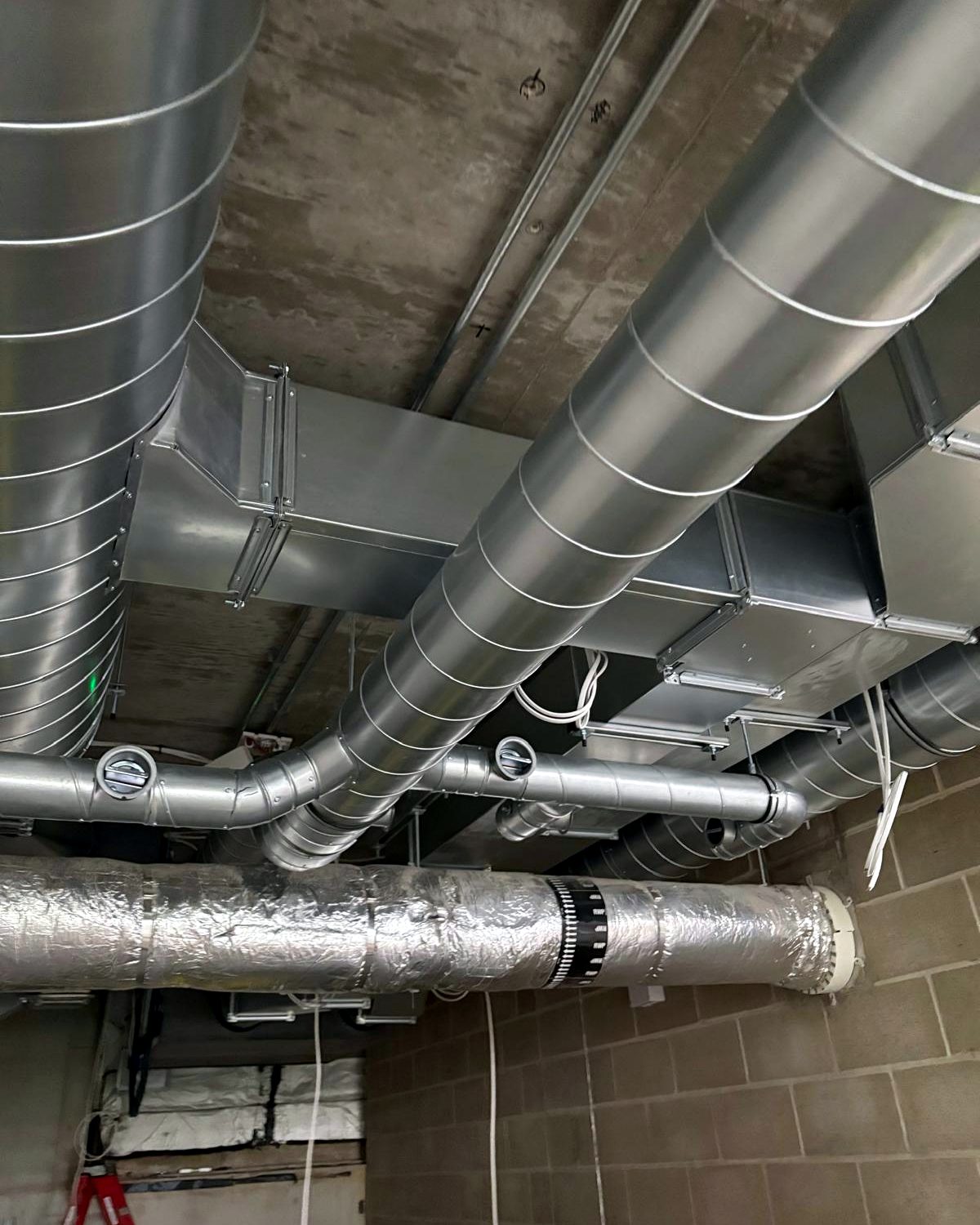 VRF condensers installed on a rooftop in London